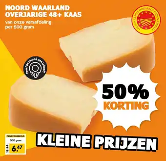 Coop Noord waarland overjarige 48+ kaas aanbieding
