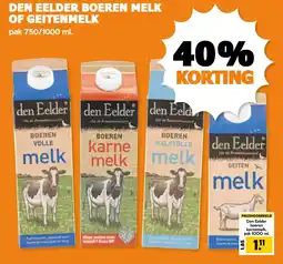 Coop Den eelder boeren melk of geitenmelk aanbieding