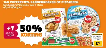 Coop Jan poffertjes pannenkoeken of pizzadeeg aanbieding
