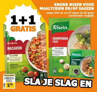 Coop Knorr mixen voor maaltijden en/of sauzen aanbieding