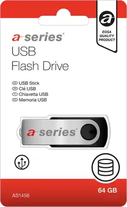 Bol.com A-Series USB Stick - USB 2.0 - 64 GB aanbieding