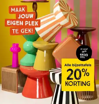 Xenos Alle bijzettafels 20% KORTING aanbieding