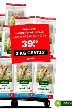 Welkoop Welkoop hondenbrok adult lam & rijst aanbieding