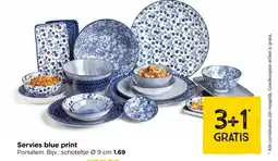 Xenos Servies blue print aanbieding