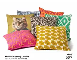 Xenos Kussens Clashing Colours aanbieding