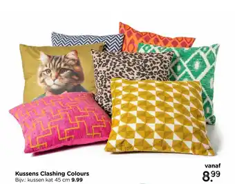 Xenos Kussens Clashing Colours aanbieding
