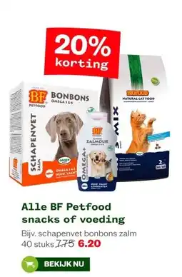 Welkoop Alle BF Petfood snacks of voeding aanbieding