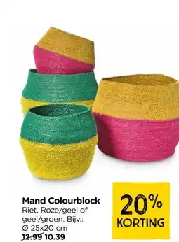 Xenos Mand Colourblock aanbieding