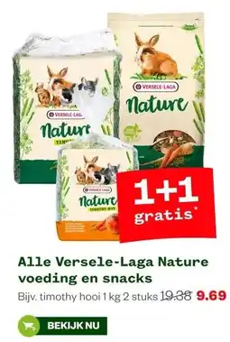 Welkoop Alle Versele-Laga Nature voeding en snacks aanbieding