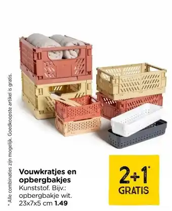 Xenos Vouwkratjes en opbergbakjes aanbieding