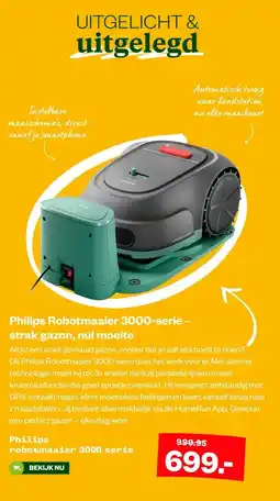 Welkoop Philips Robotmaaier 3000-serie - strak gazon, nul moeite aanbieding