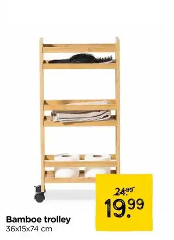 Xenos Bamboe trolley aanbieding