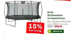 Welkoop Exit Silhouette trampolines aanbieding