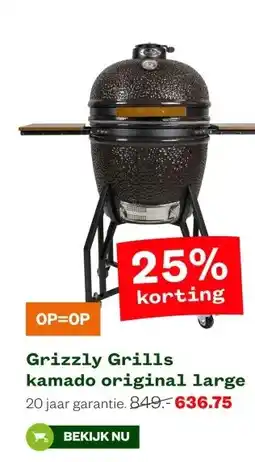 Welkoop Grizzly Grills kamado original large aanbieding