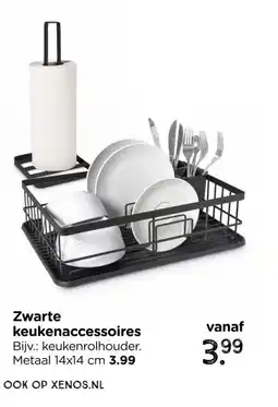 Xenos Zwarte keukenaccessoires aanbieding