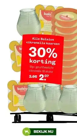 Welkoop Alle Bolsius citronella kaarsen aanbieding