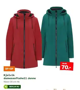 Welkoop Kjelvik damessoftshell Janne aanbieding