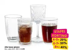 Xenos Alle losse glazen aanbieding
