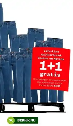 Welkoop Life-Line spijkerbroek Cactus en Nevada aanbieding