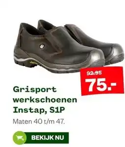 Welkoop Grisport werkschoenen Instap, S1P aanbieding