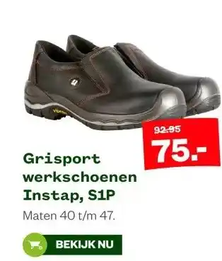 Welkoop Grisport werkschoenen Instap, S1P aanbieding