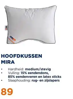 TotaalBED Hoofdkussen Mira | dons & latex | aanbieding