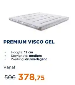 TotaalBED Topmatras Premium | Visco Gel | 70x200 aanbieding