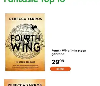 The Read Shop Fourth Wing 1 - In steen gebrand aanbieding
