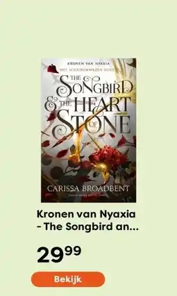 The Read Shop Kronen van Nyaxia - The Songbird and the Heart of Stone aanbieding