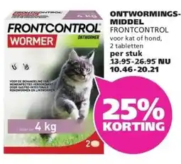 Ranzijn ONTWORMINGS- MIDDEL FRONTCONTROL aanbieding