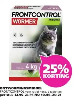 Ranzijn ONTWORMINGSMIDDEL FRONTCONTROL aanbieding