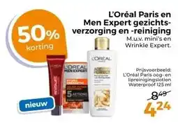 Trekpleister L'Oréal Paris en Men Expert gezichts verzorging en reiniging aanbieding