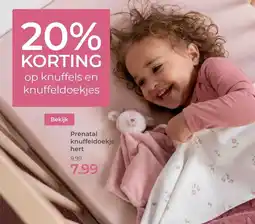 Prenatal Prénatal knuffeldoekje hert aanbieding