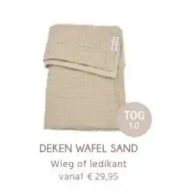 Prenatal Deken wafel sand wieg of ledikant aanbieding