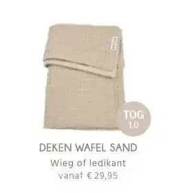 Prenatal Deken wafel sand wieg of ledikant aanbieding