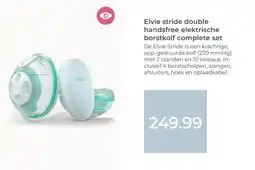 Prenatal Elvie stride double handsfree elektrische borstkolf complete set aanbieding