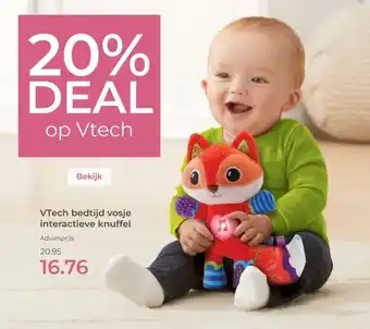 Prenatal VTech bedtijd vosje interactieve knuffel aanbieding