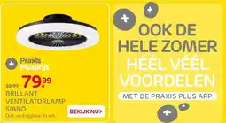 Praxis BRILLANT VENTILATORLAMP SIANO aanbieding