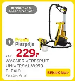 Praxis WAGNER VERFSPUIT UNIVERSAL W950 FLEXIO aanbieding