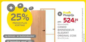 Praxis CANDO BINNENDEUR ELEGANT ORIGINAL CC06 aanbieding