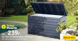 Praxis KETER OPBERGBOX ONTARIO aanbieding