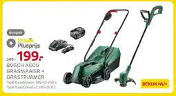 Praxis BOSCH ACCU GRASMAAIER + GRASTRIMMER aanbieding
