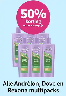 Plein.nl Alle Andrélon, Dove en Rexona multipacks aanbieding