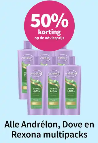 Plein.nl Alle Andrélon, Dove en Rexona multipacks aanbieding