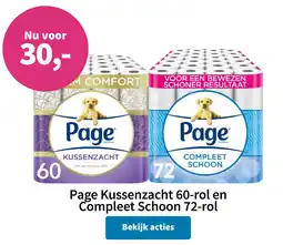 Plein.nl Page Kussenzacht 60-rol en Compleet Schoon 72-rol aanbieding