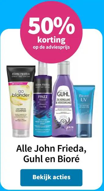 Plein.nl Alle John Frieda, Guhl en Bioré aanbieding