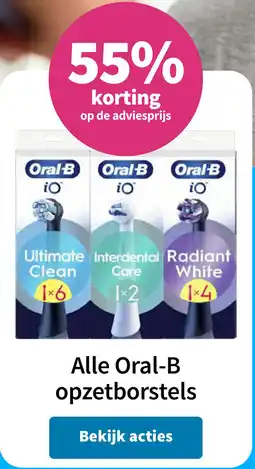 Plein.nl Alle Oral B opzetborstels aanbieding