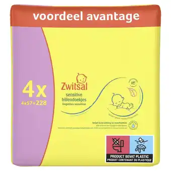 Plein.nl Zwitsal Billendoekjes Sensitive aanbieding