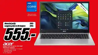MediaMarkt Acer Aspire Go 15 AG15-71P-748F Windows laptop aanbieding