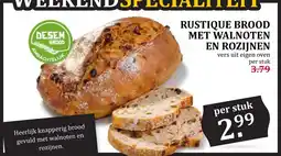 Coop Rustique brood met walnoten en rozijnen aanbieding
